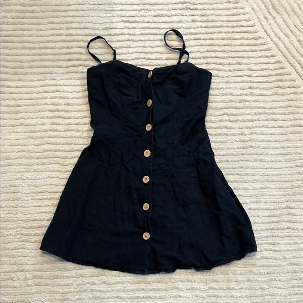 Urban Outfitters - Black Button-Down Dress
